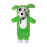 Rogz Мека играчка Thinz в зелен цвят с малък размер 20 см